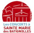 Les concerts à Sainte Marie des Batignolles