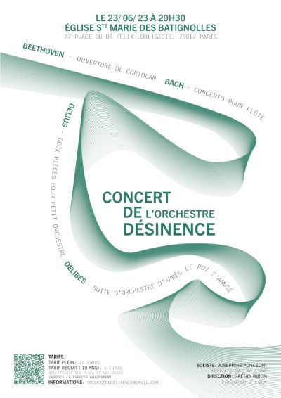 Affiche du concert Desinence du 23 juin 2023
