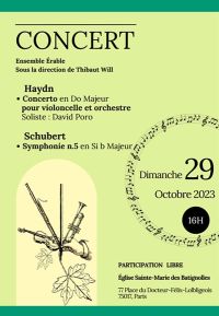 Affiche du concert Symphonique du Dimanche 29 Octobre 2023