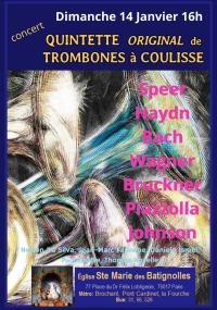 Affiche du concert Quintette original de trombones à coulisse